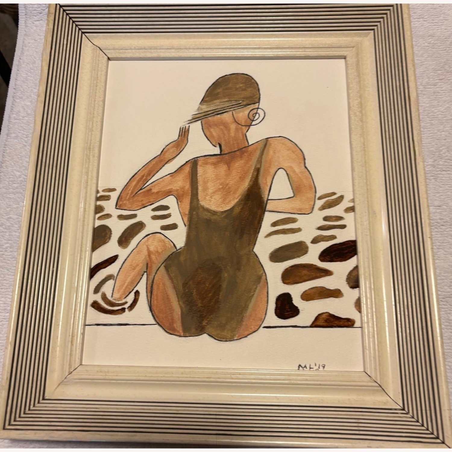 Art Deco Swimmer Wall Decor - image-1