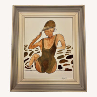Art Deco Swimmer Wall Decor