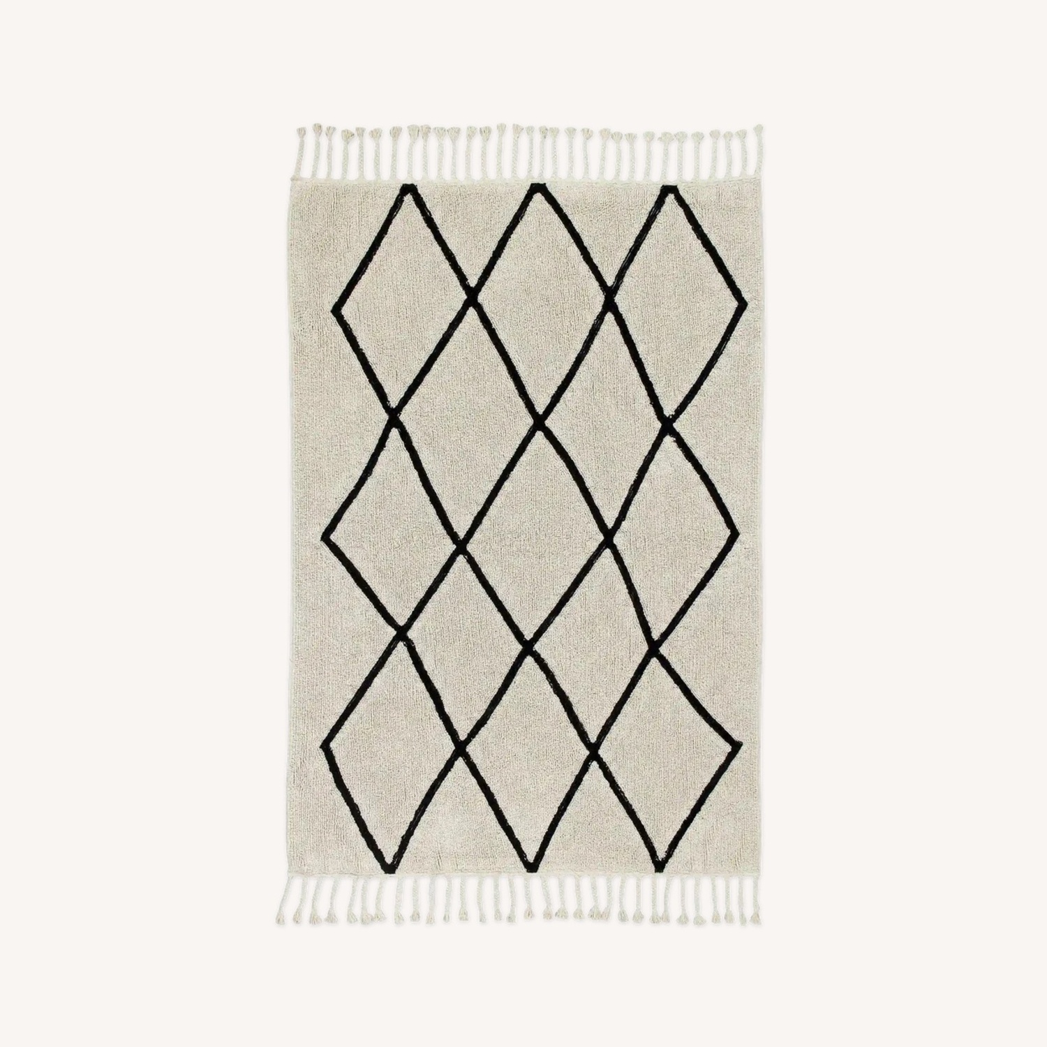 Pink Cotton Area Rug 4.7' x 6.7' - image-5
