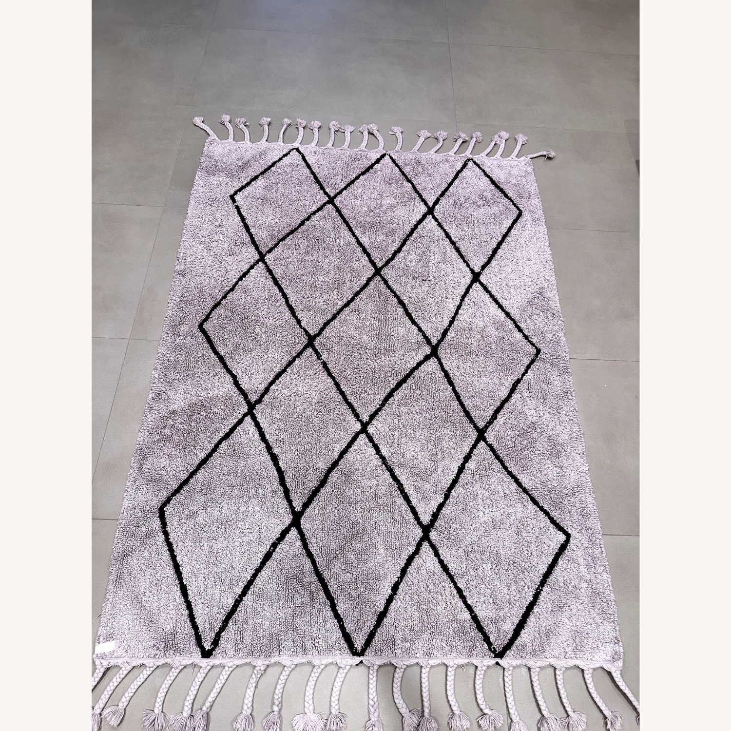Pink Cotton Area Rug 4.7' x 6.7' - image-2
