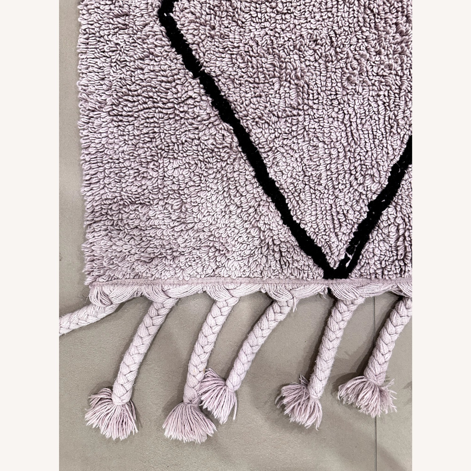Pink Cotton Area Rug 4.7' x 6.7' - image-3