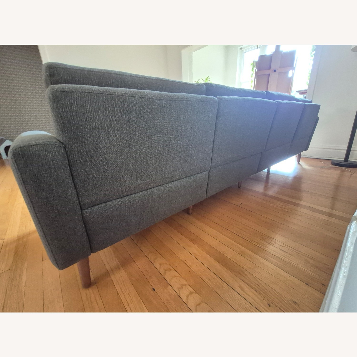 Burrow Nomad Dark Gray Fabric 3+ Seater Sofa - image-6