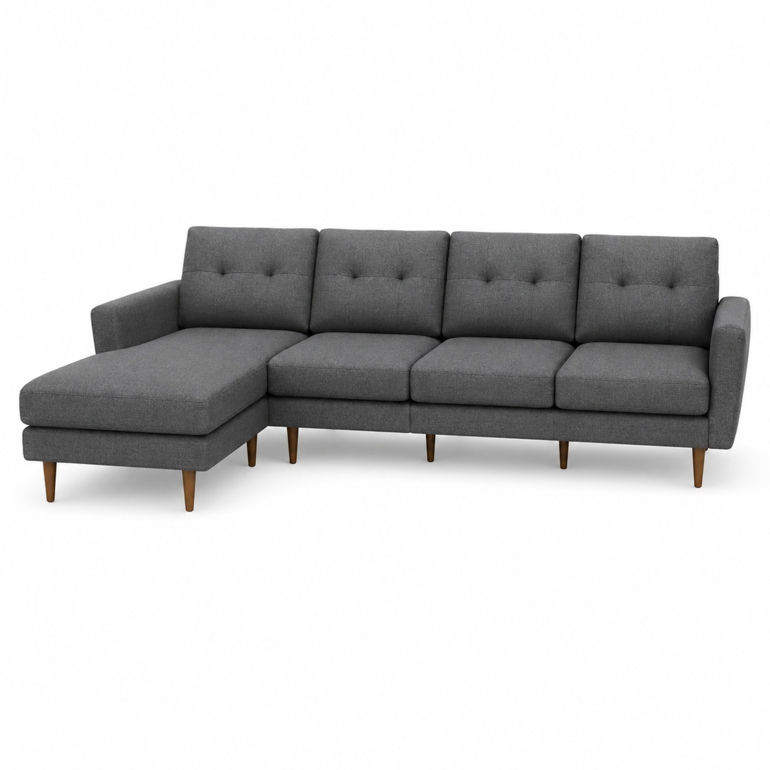Burrow Nomad Dark Gray Fabric 3+ Seater Sofa - image-11