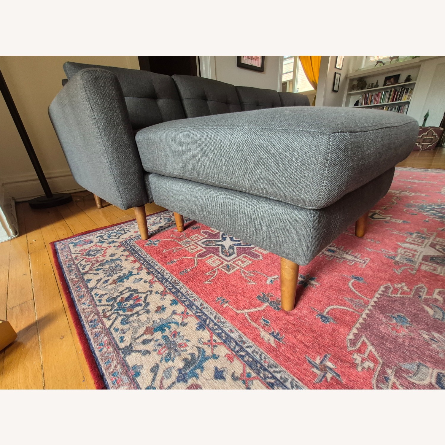 Burrow Nomad Dark Gray Fabric 3+ Seater Sofa - image-3