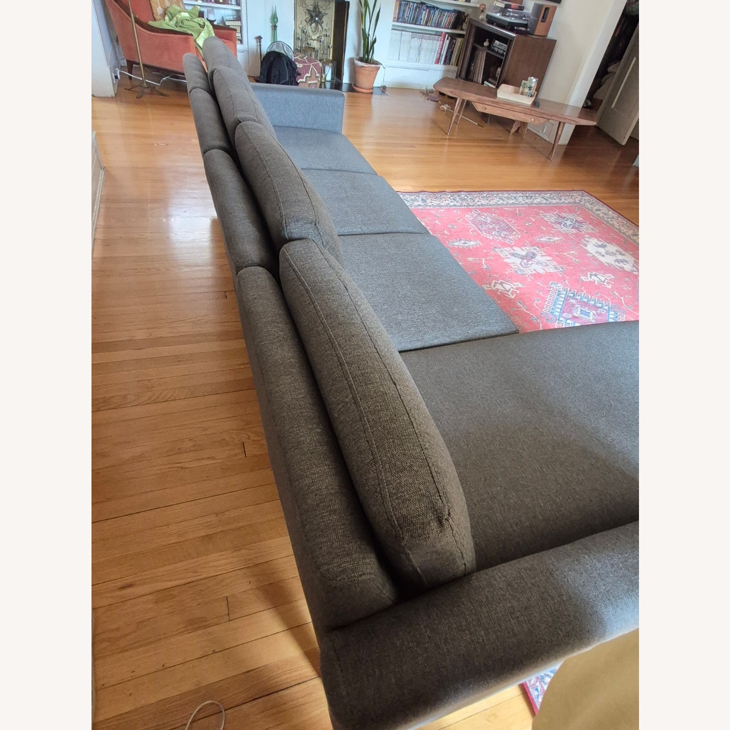 Burrow Nomad Dark Gray Fabric 3+ Seater Sofa - image-9