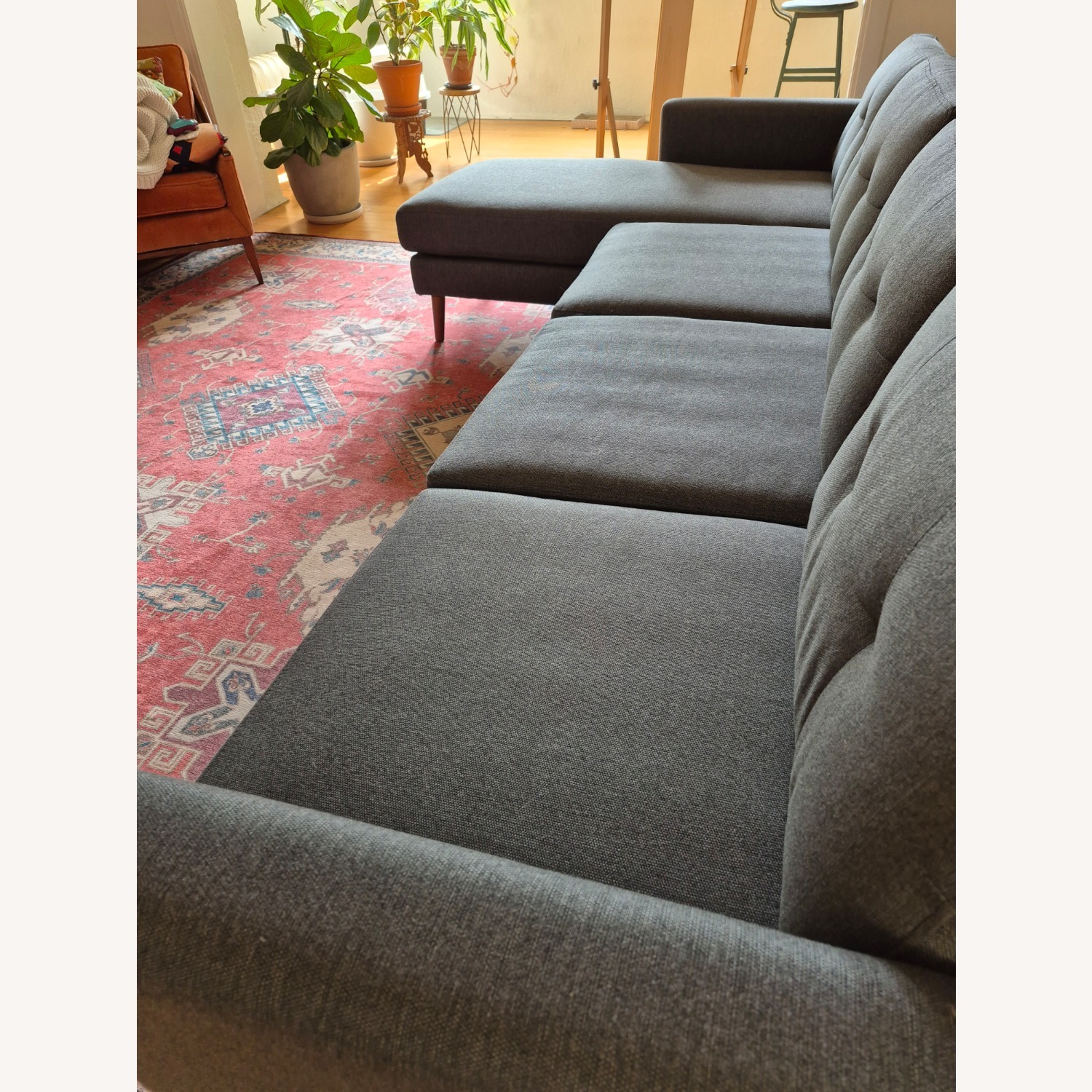 Burrow Nomad Dark Gray Fabric 3+ Seater Sofa - image-10