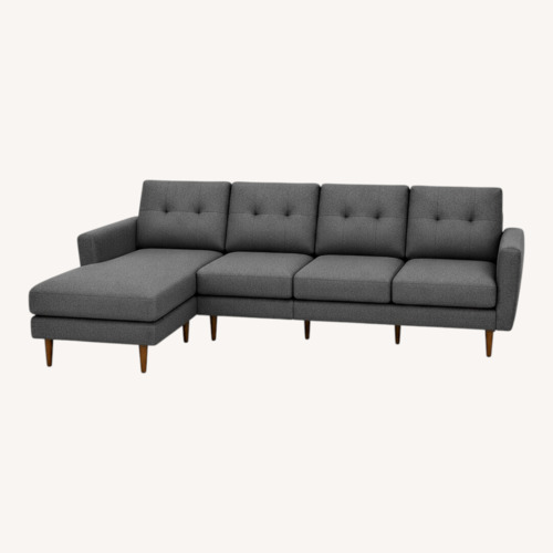 Used Burrow Nomad Dark Gray Fabric 3+ Seater Sofa for sale on AptDeco
