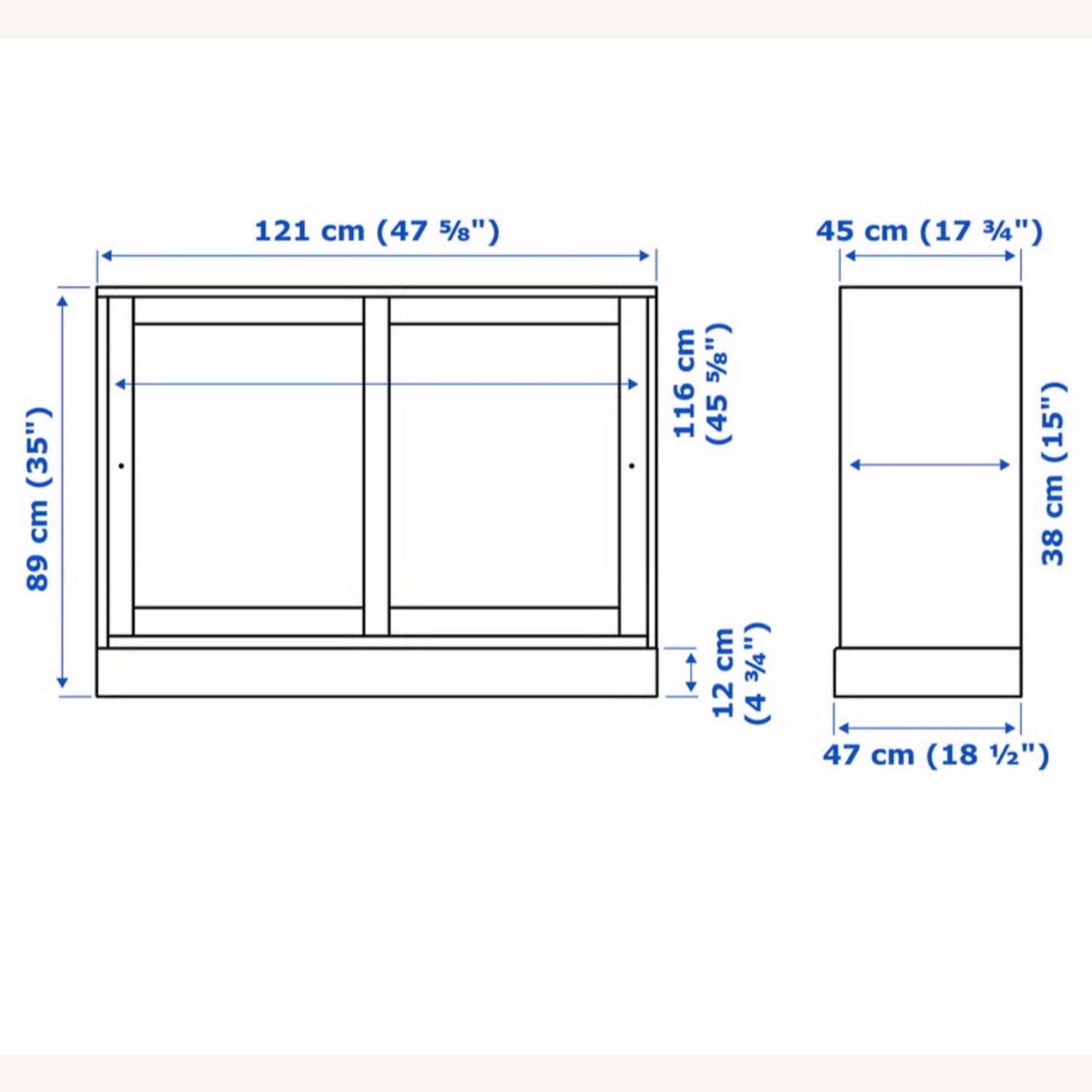 IKEA HAVSTA White Sideboard - image-6