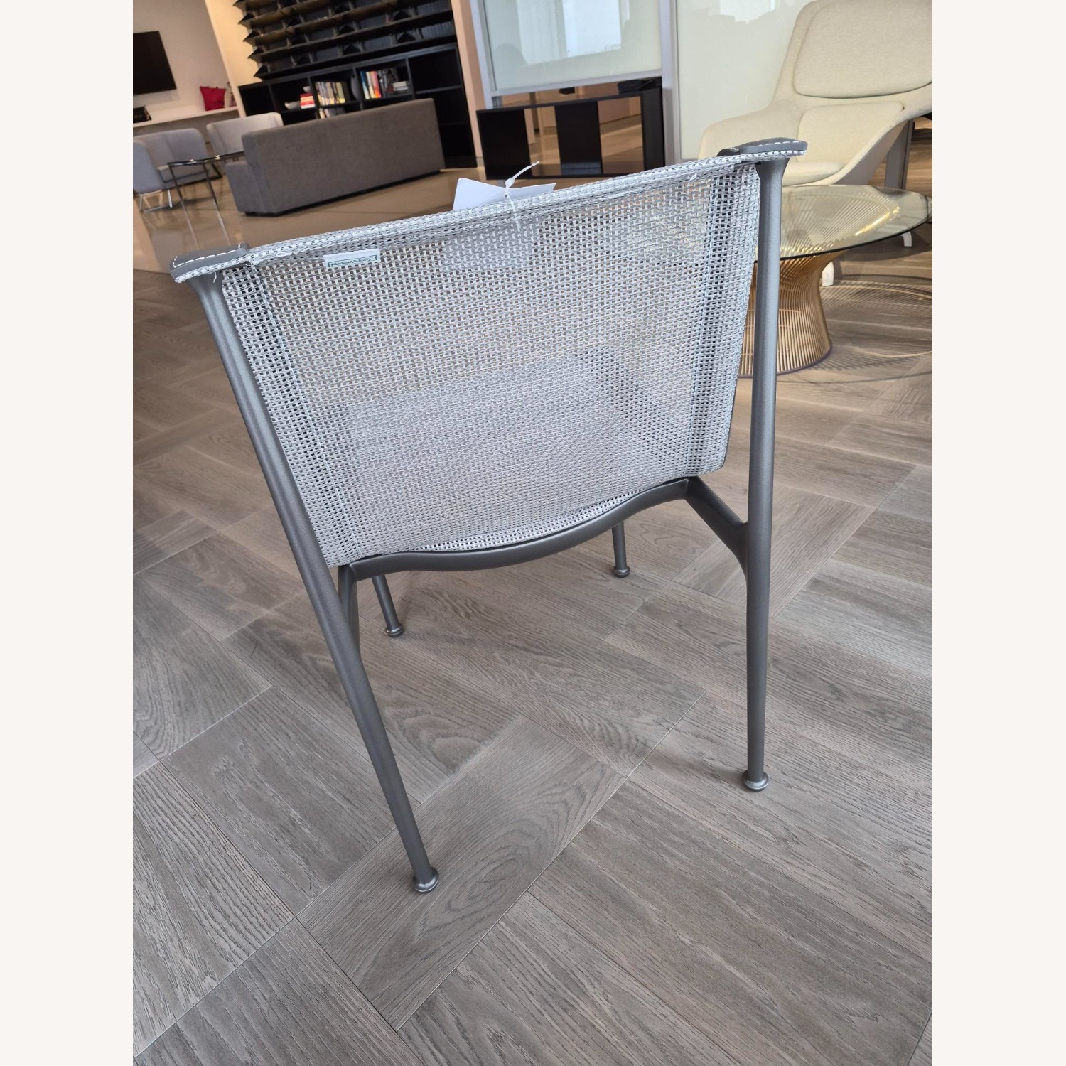 Knoll Richard Schultz Light Gray Dining Chairs - image-5