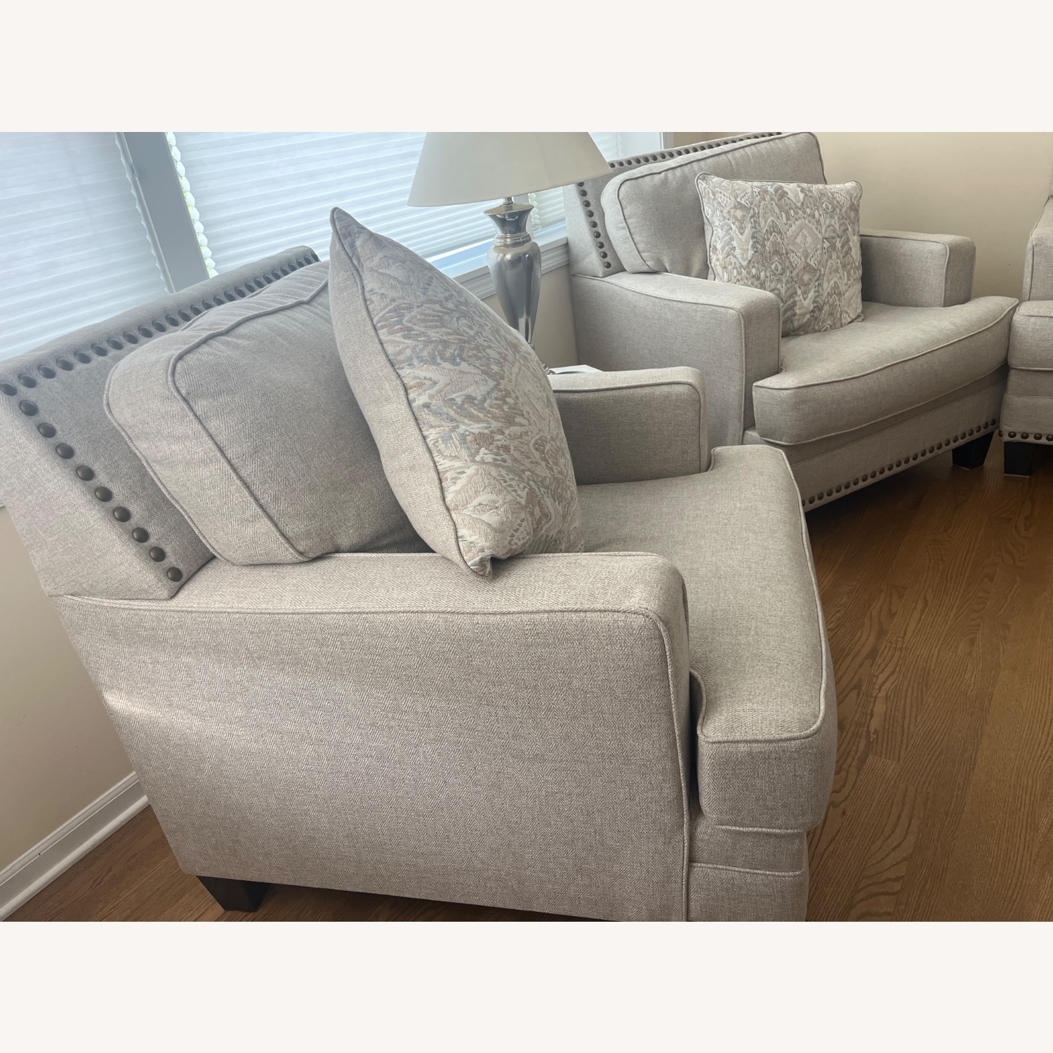 Ashley Furniture Claredon Natural Linen Accent Chairs - image-2