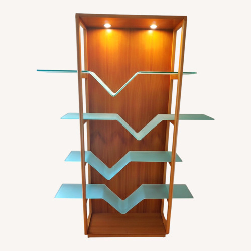 Used Open Design Real Wood Modern Curio made in Italy for sale on AptDeco