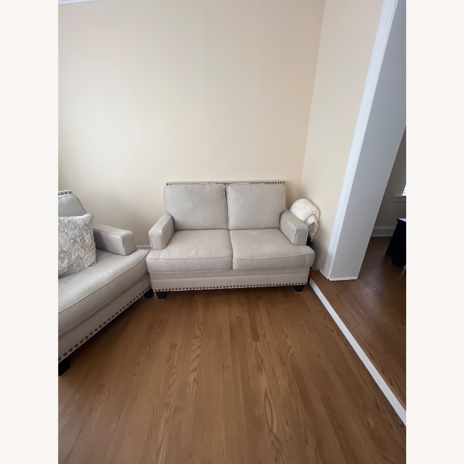 Ashley Furniture Claredon Natural Linen Loveseat - image-3