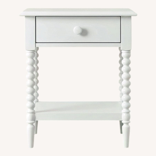 Used Crate & Kids Jenny Lind White Wood Nightstand for sale on AptDeco