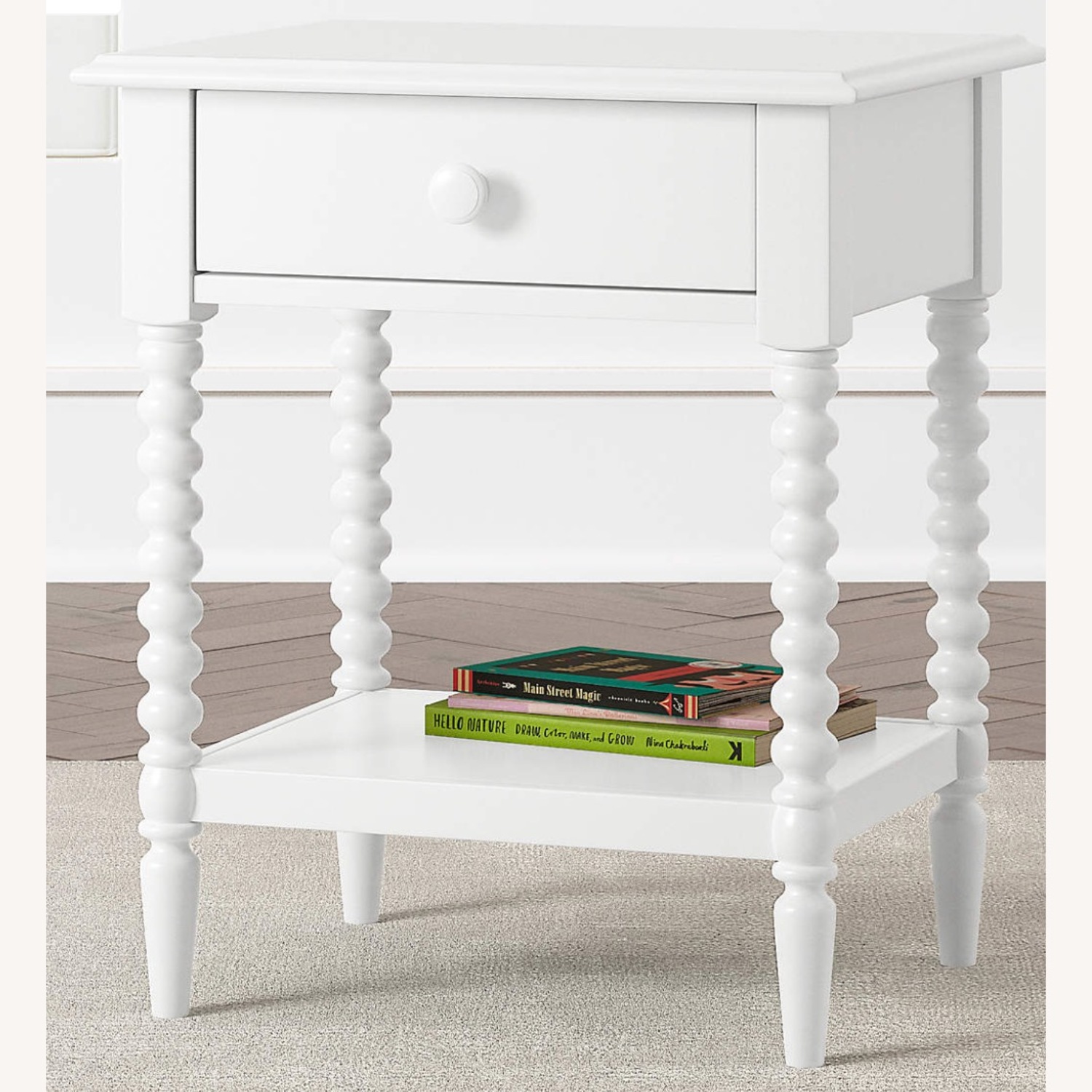 Crate & Kids Jenny Lind White Wood Nightstand - image-2