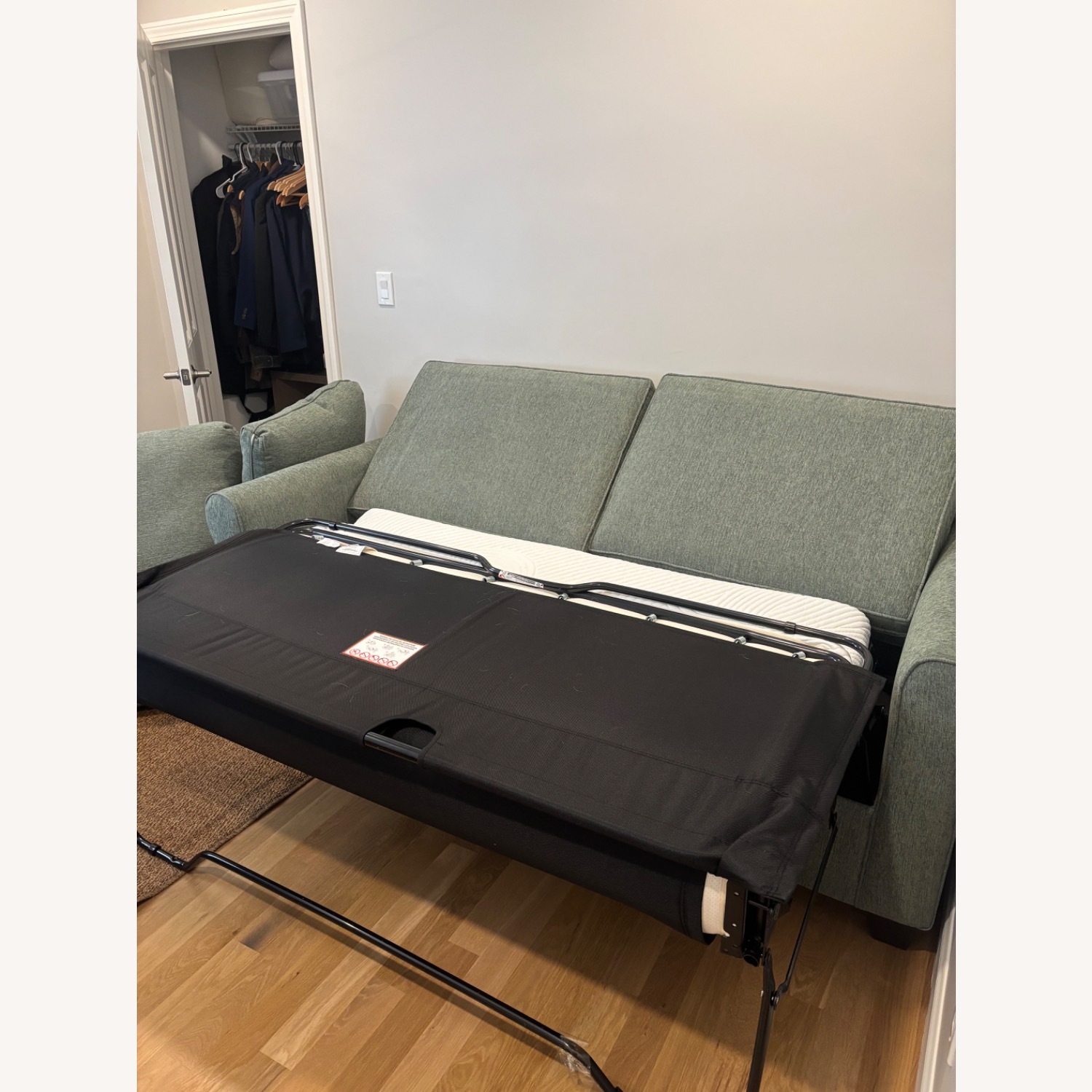Bob's Discount Furniture Green Sleeper Sofa - image-2