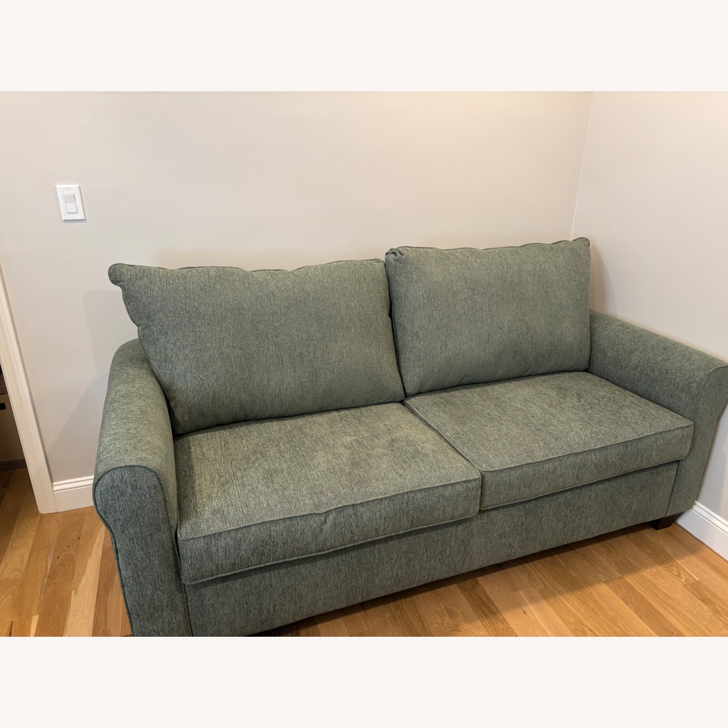 Bob's Discount Furniture Green Sleeper Sofa - image-4