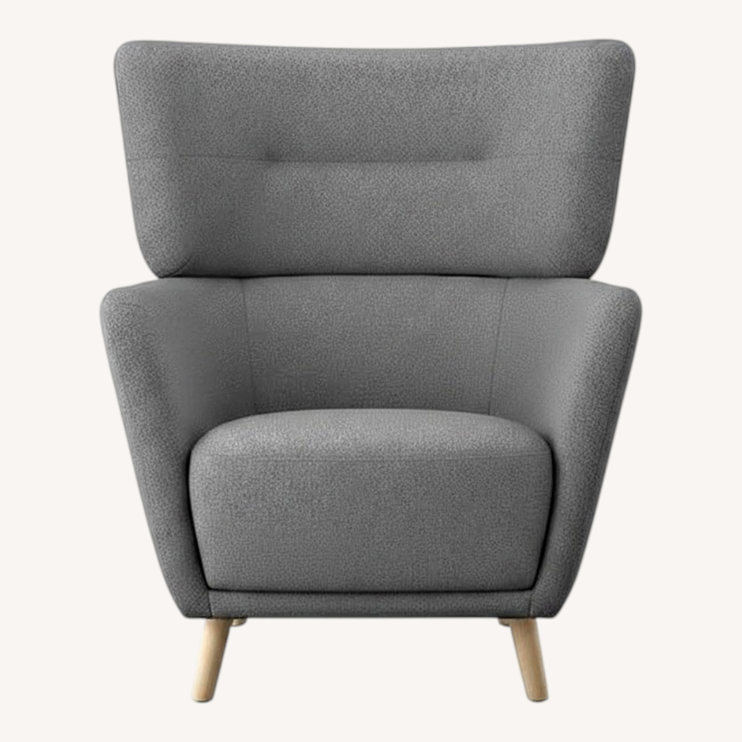 IKEA Oskarshamn Light Gray Armchair and Ottoman - image-0