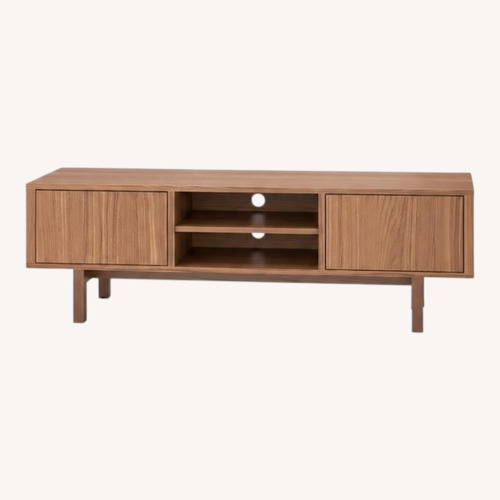 Used IKEA Stockholm Oak TV Unit with Storage for sale on AptDeco