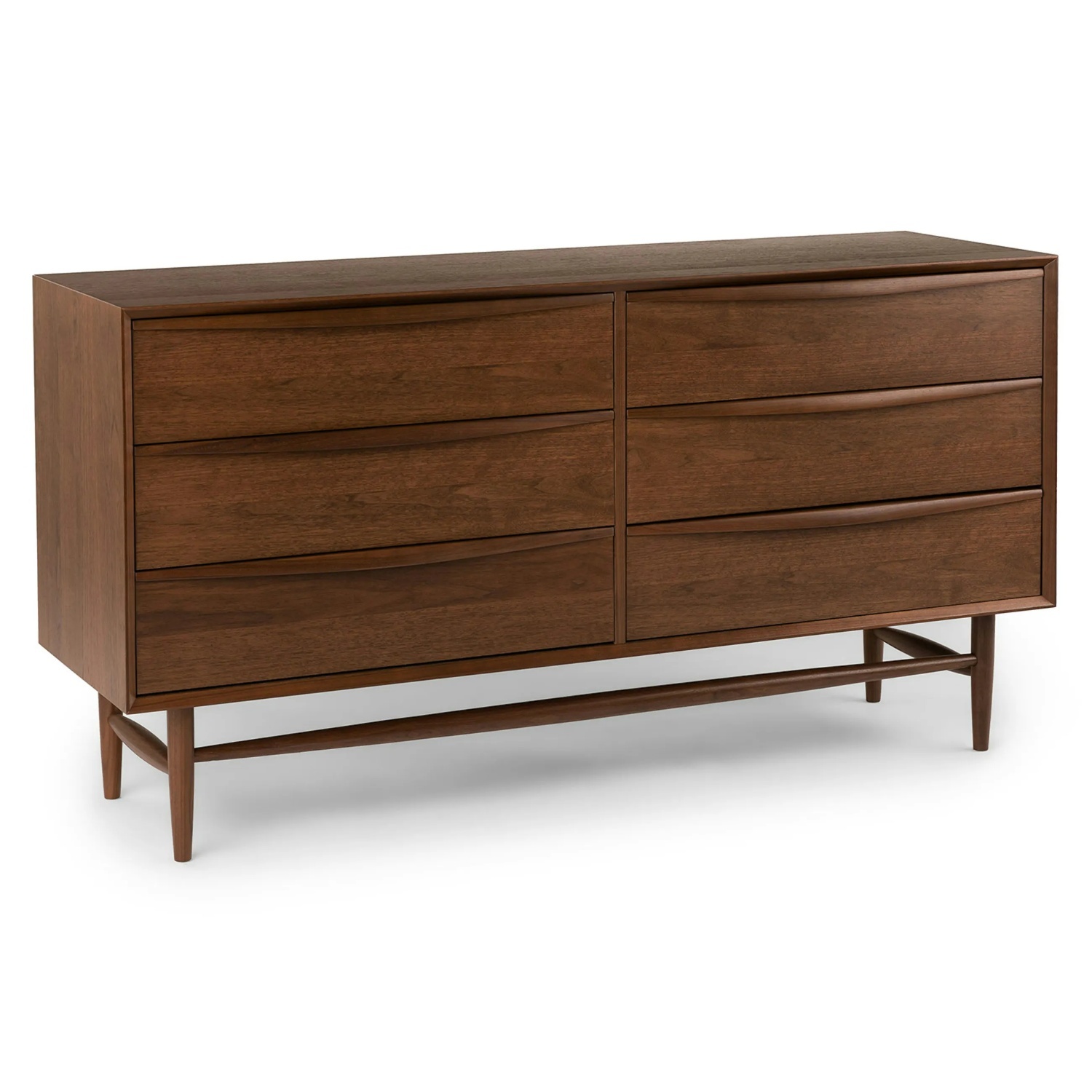 Article Lenia Dark Brown Wood Dresser - image-4