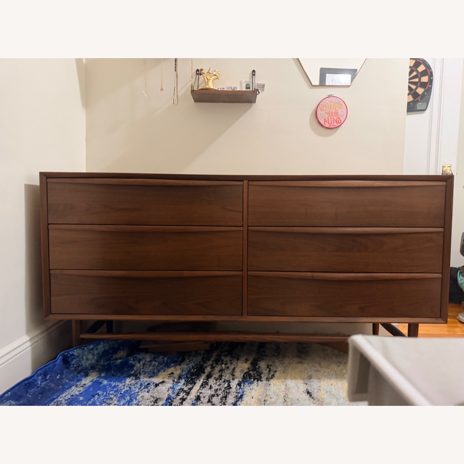 Article Lenia Dark Brown Wood Dresser - image-1