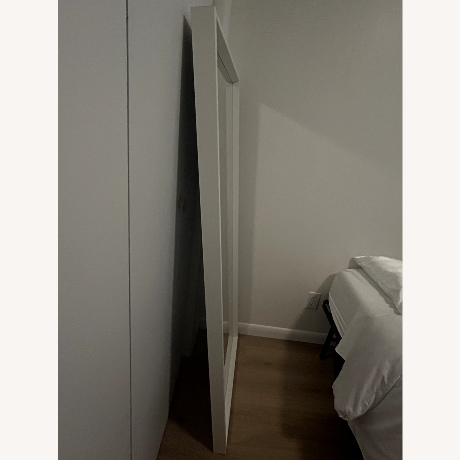 IKEA Nissedal White Glass Floor Mirror - image-2