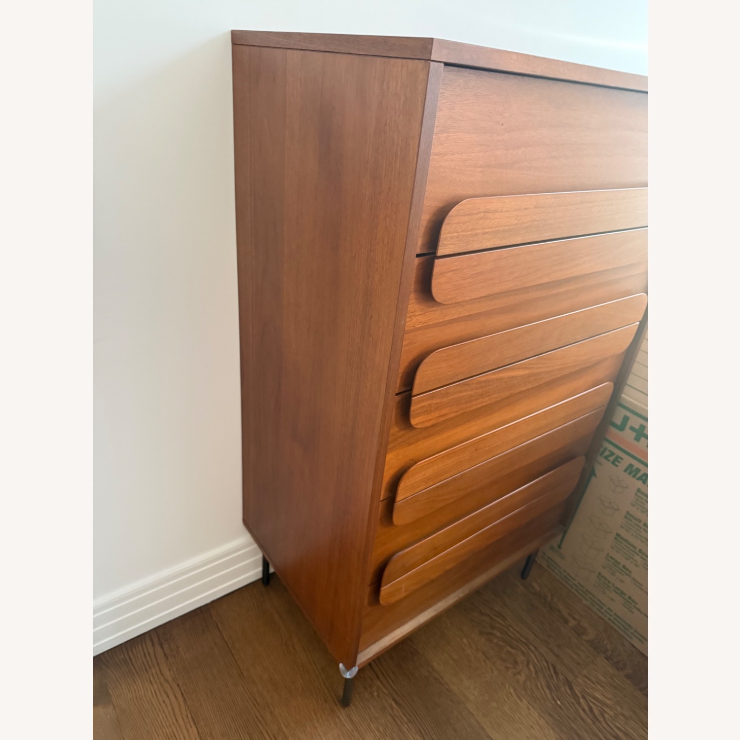 West Elm Gemini Dark Brown Wood Dresser - image-2