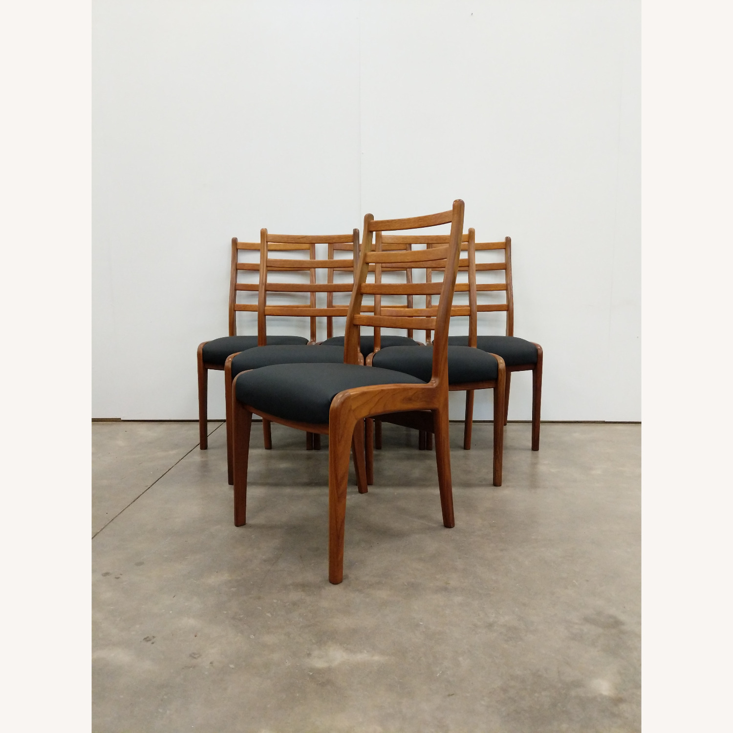 6 Vintage Mid Century Modern G Plan Dining Chairs - image-1