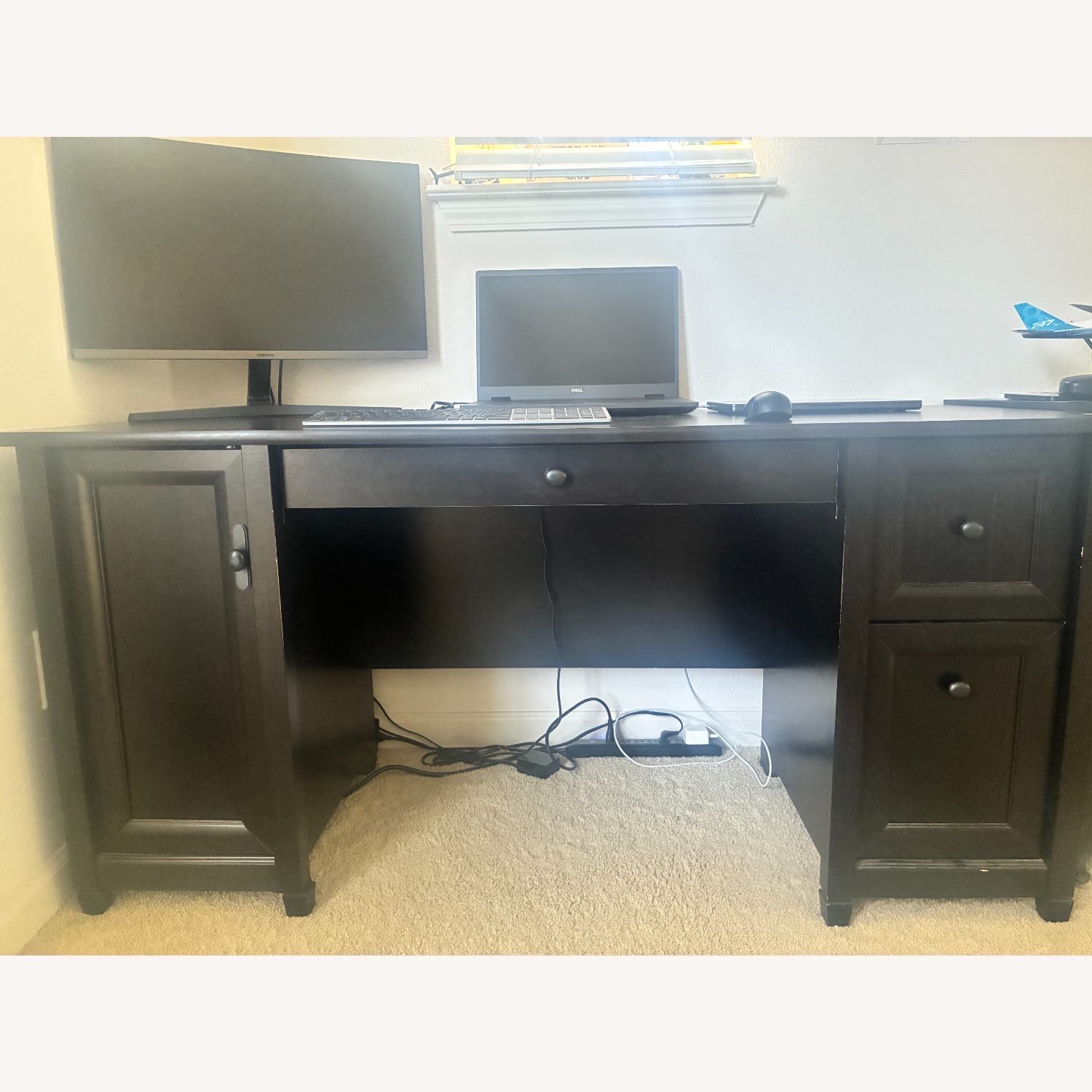 Sauder Edge Water Computer Desk, Black Wood - image-4