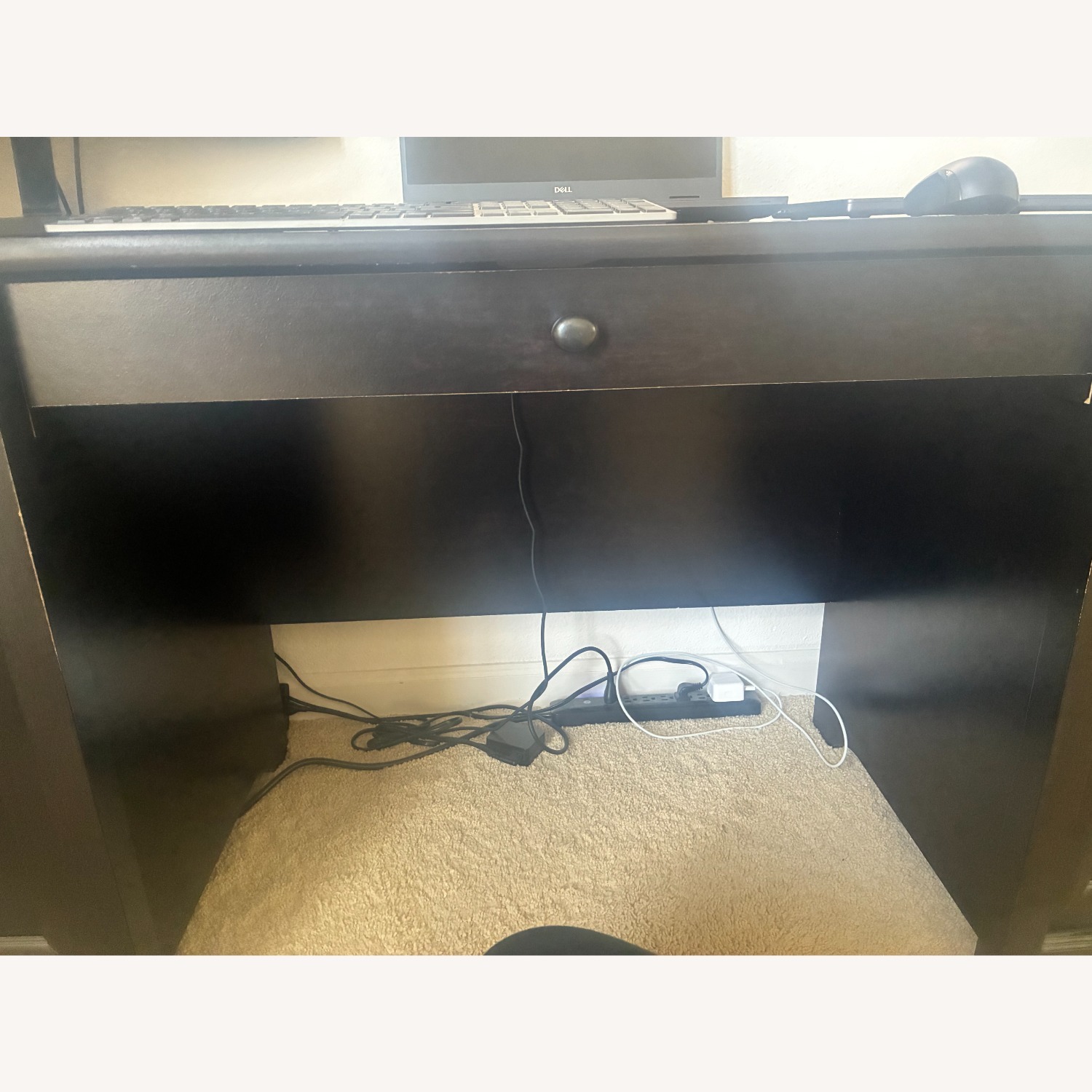 Sauder Edge Water Computer Desk, Black Wood - image-1