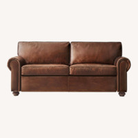 Restoration Hardware Lancaster Dark Brown 2 Seater Sofa