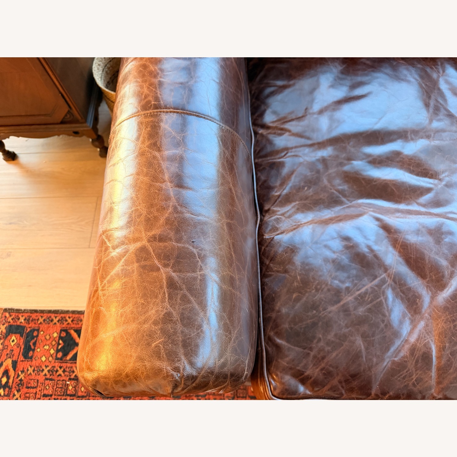 Restoration Hardware Lancaster Dark Brown 2 Seater Sofa - image-6