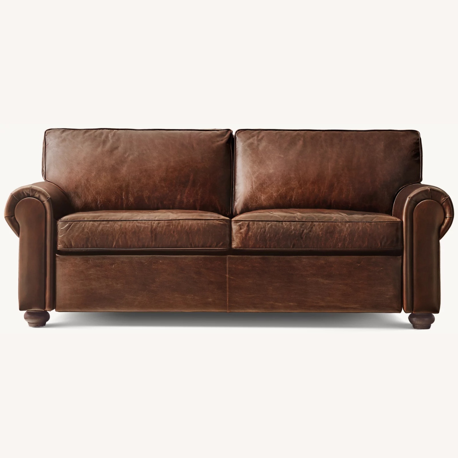 Restoration Hardware Lancaster Dark Brown 2 Seater Sofa - image-7