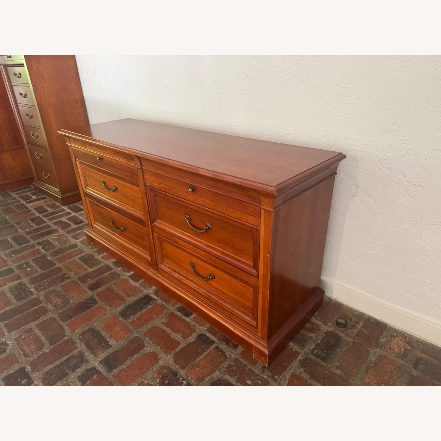Ethan Allen Georgian Cherry Wood Dresser - image-4