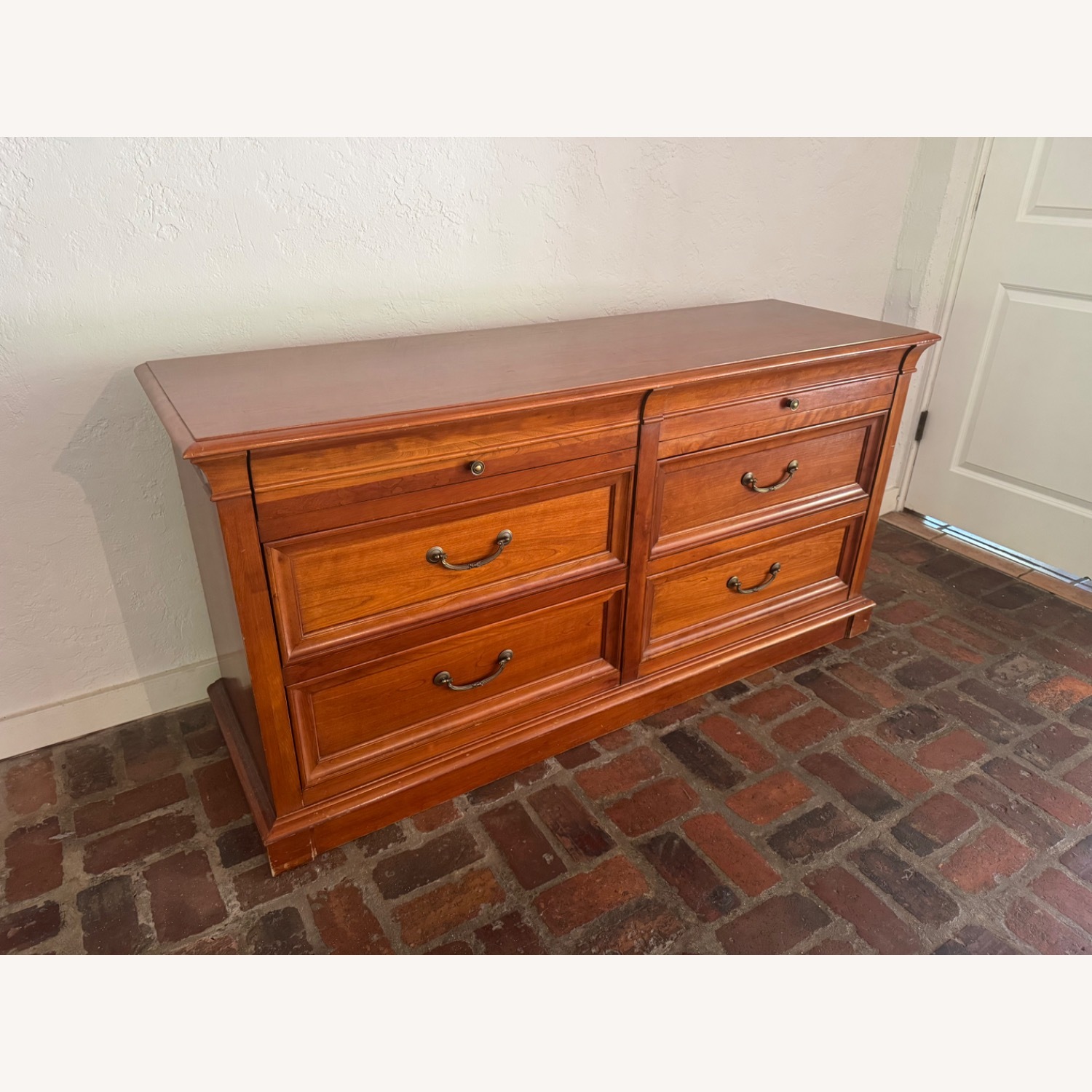 Ethan Allen Georgian Cherry Wood Dresser - image-3