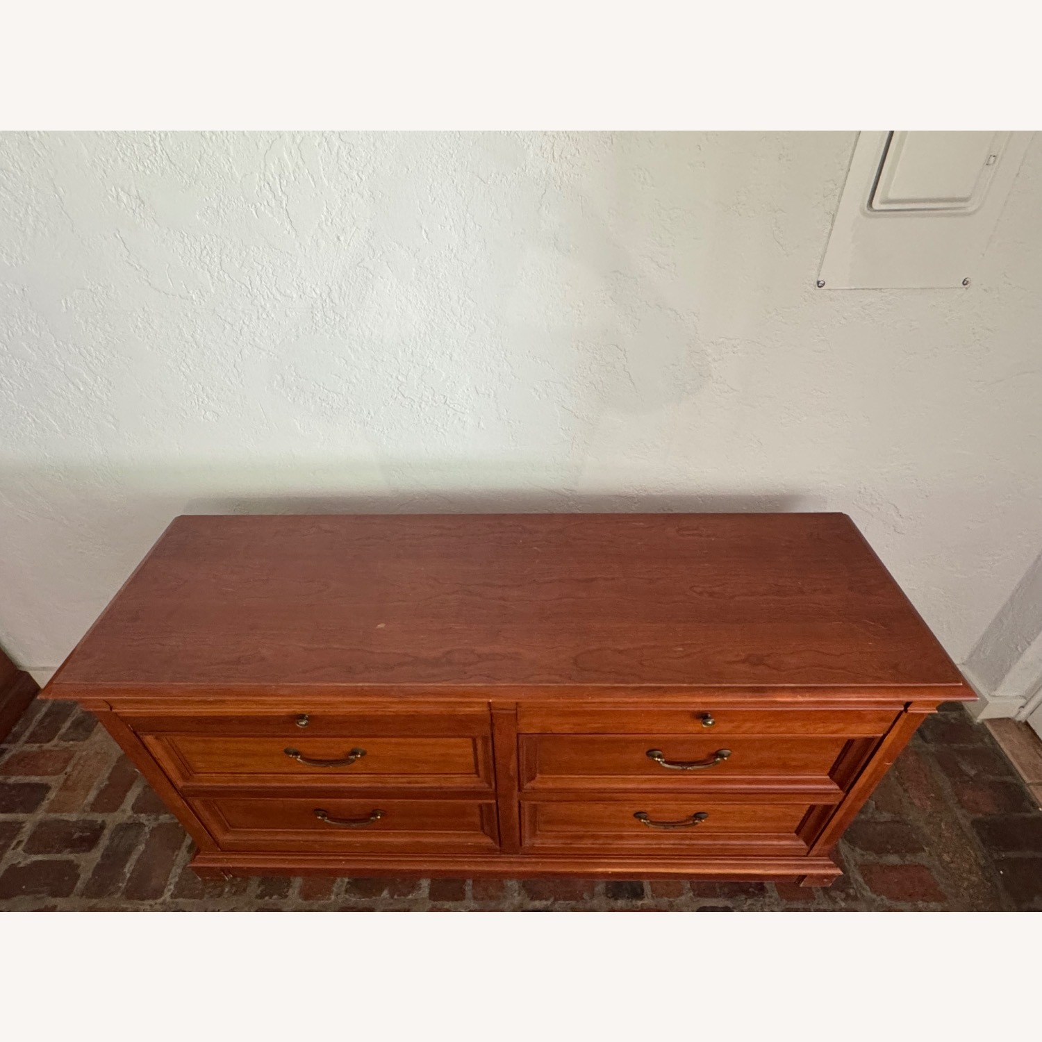 Ethan Allen Georgian Cherry Wood Dresser - image-17