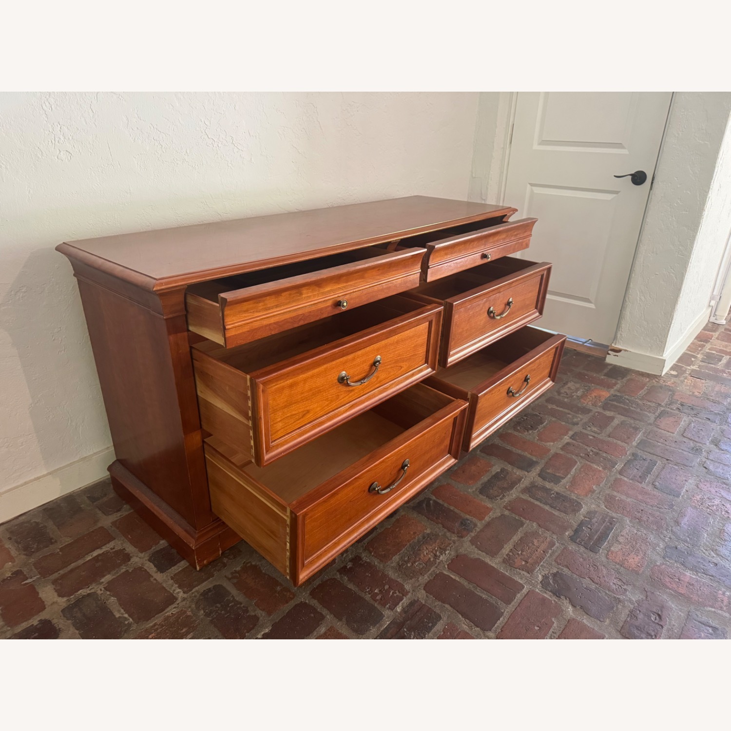 Ethan Allen Georgian Cherry Wood Dresser - image-7