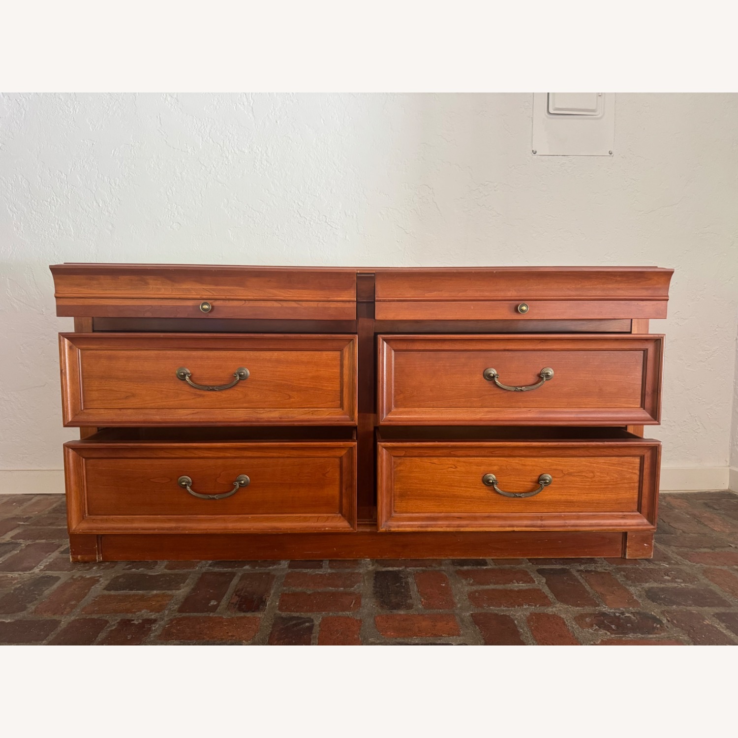 Ethan Allen Georgian Cherry Wood Dresser - image-5