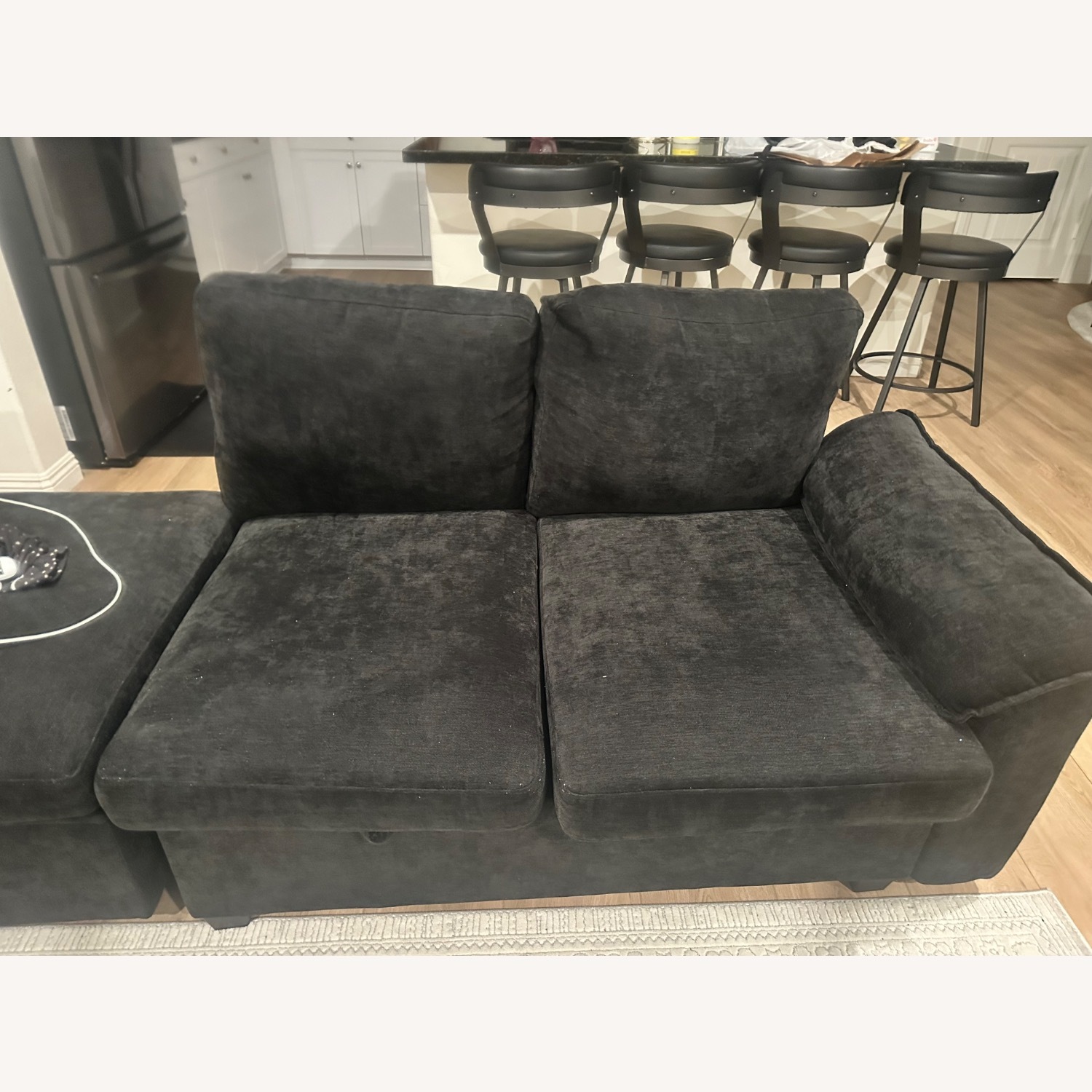 Shaped 7 Seat Sectional Sofa with Pull Out Bed - image-2