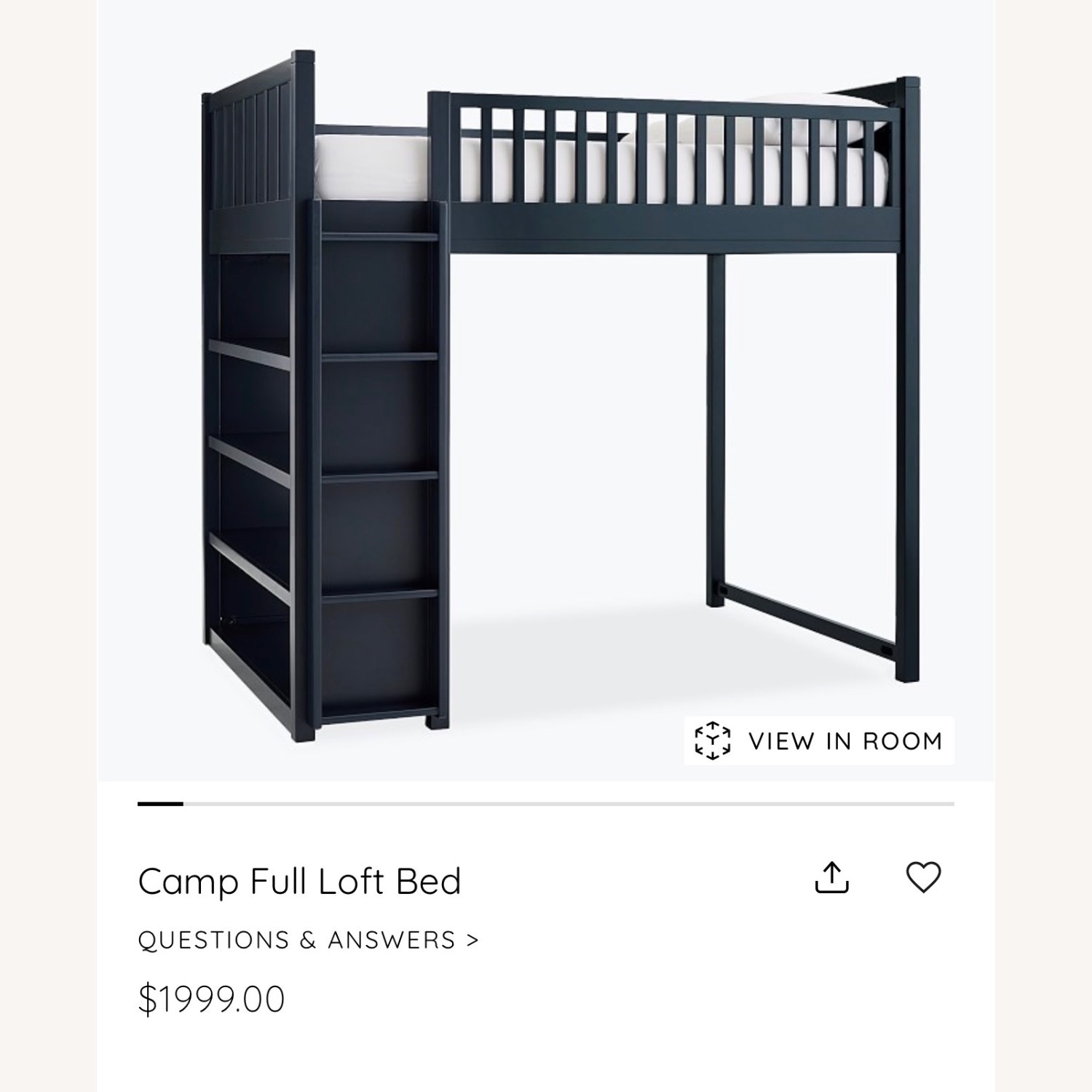 Pottery Barn Camp Loft Bed - image-1
