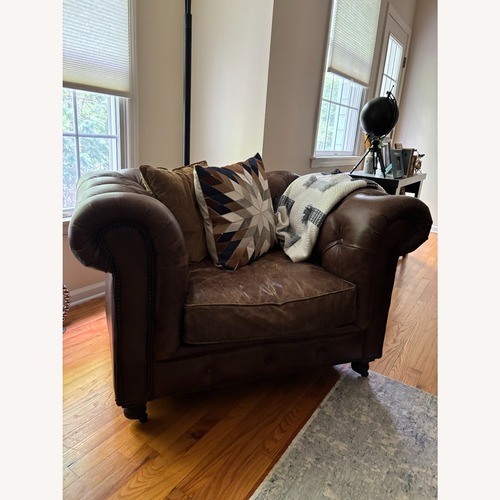 Used Restoration Hardware Kensington Dark Brown Chairs for sale on AptDeco