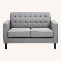 Wayfair Light Gray Fabric 2 Seater Sofa
