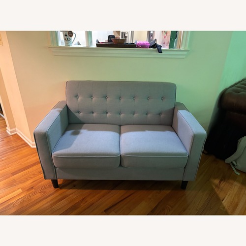 Used Wayfair Light Gray Fabric 2 Seater Sofa for sale on AptDeco