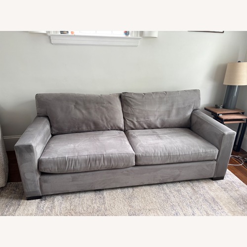 Used Crate & Barrel Axis Grey Sofa for sale on AptDeco