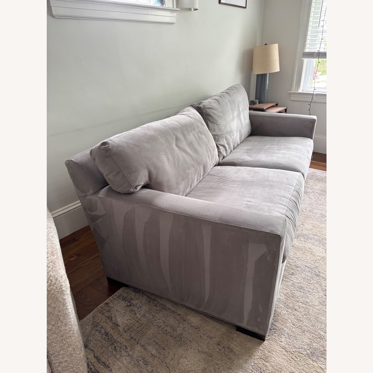 Crate & Barrel Axis Grey Sofa - image-2