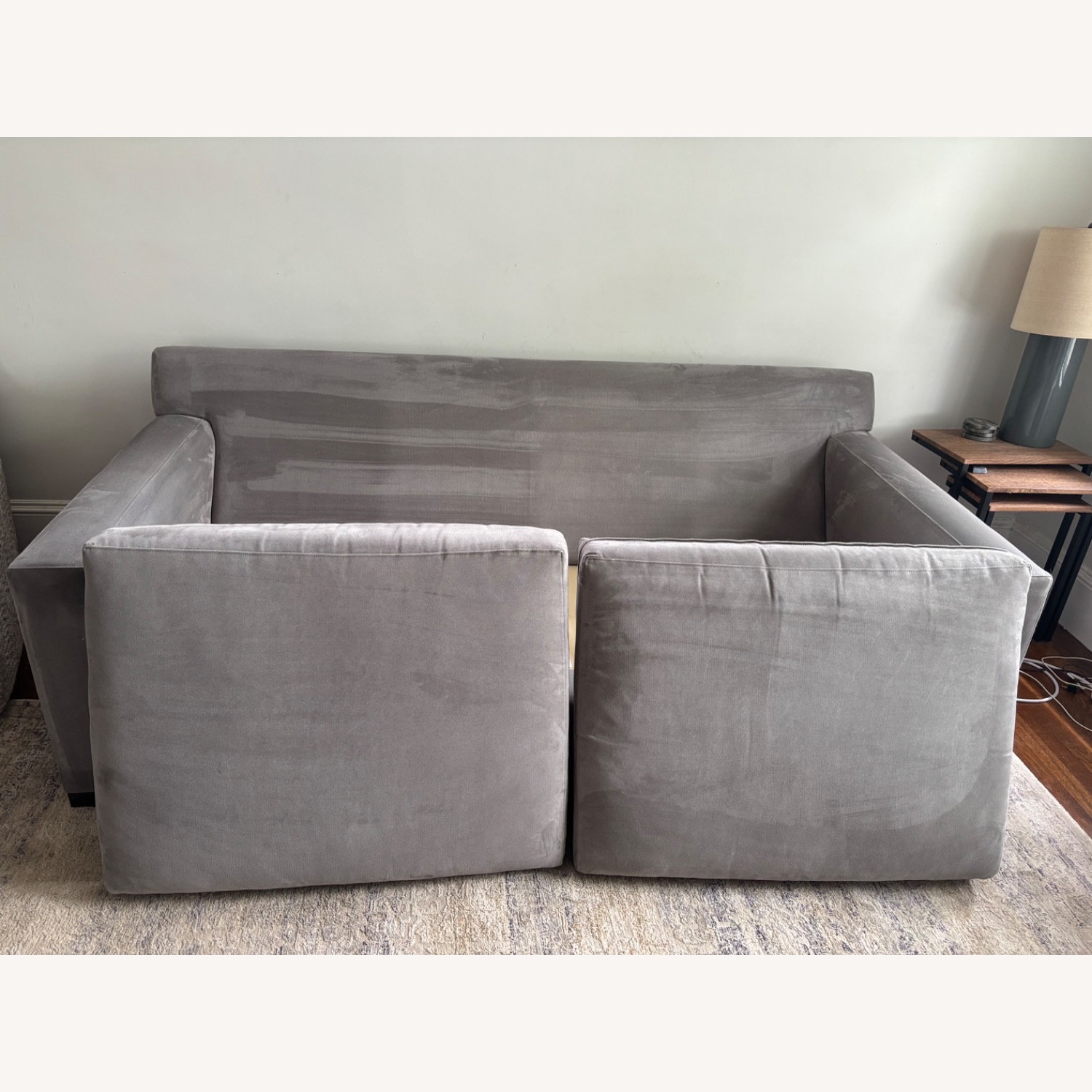 Crate & Barrel Axis Grey Sofa - image-6