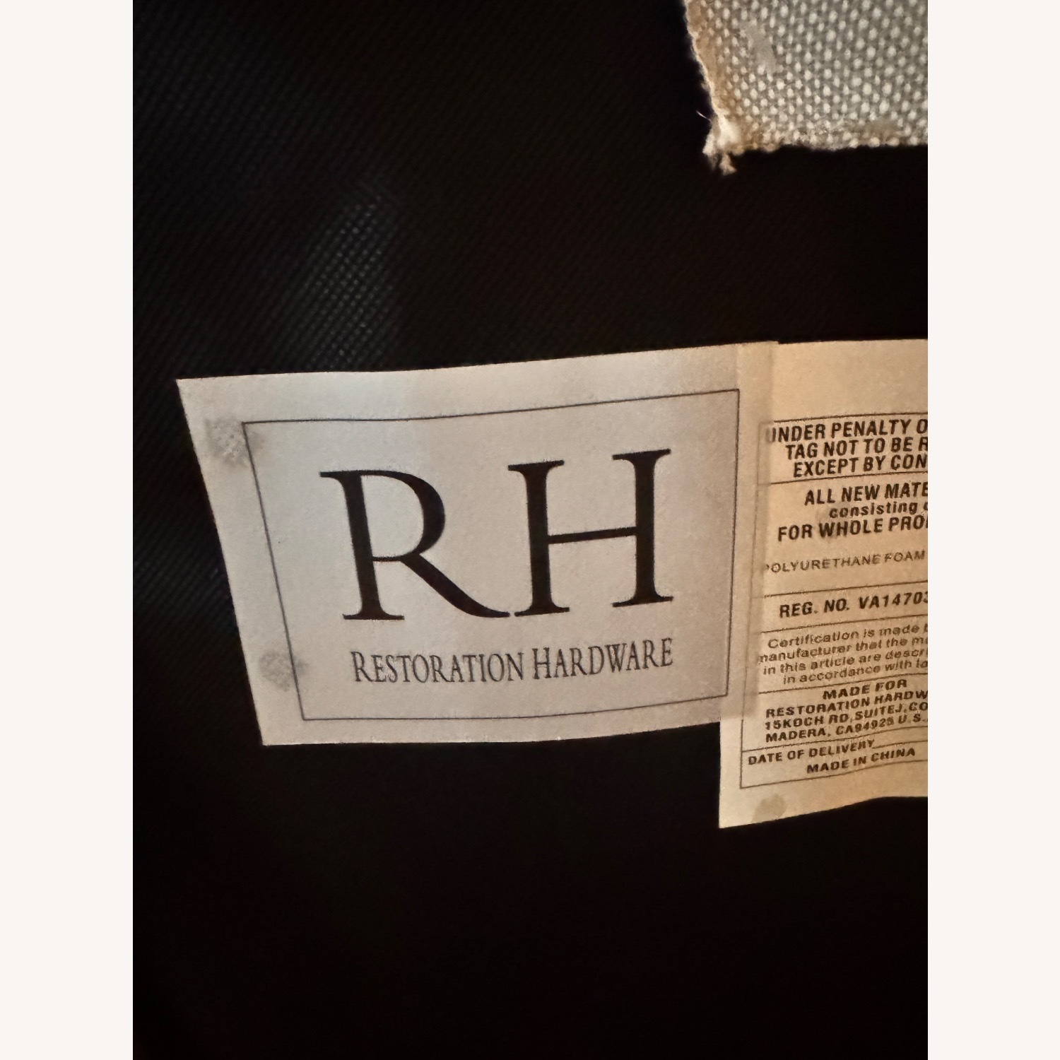 Restoration Hardware Emery Fabric Dining Side Chairs - image-5