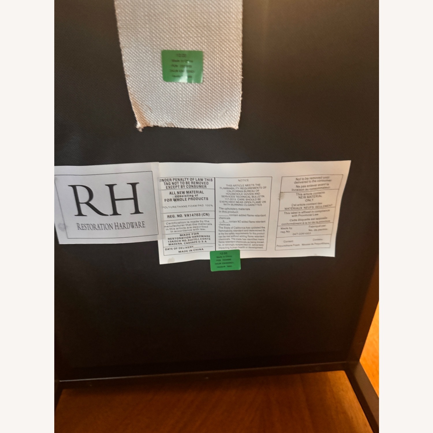 Restoration Hardware Emery Fabric Dining Side Chairs - image-4