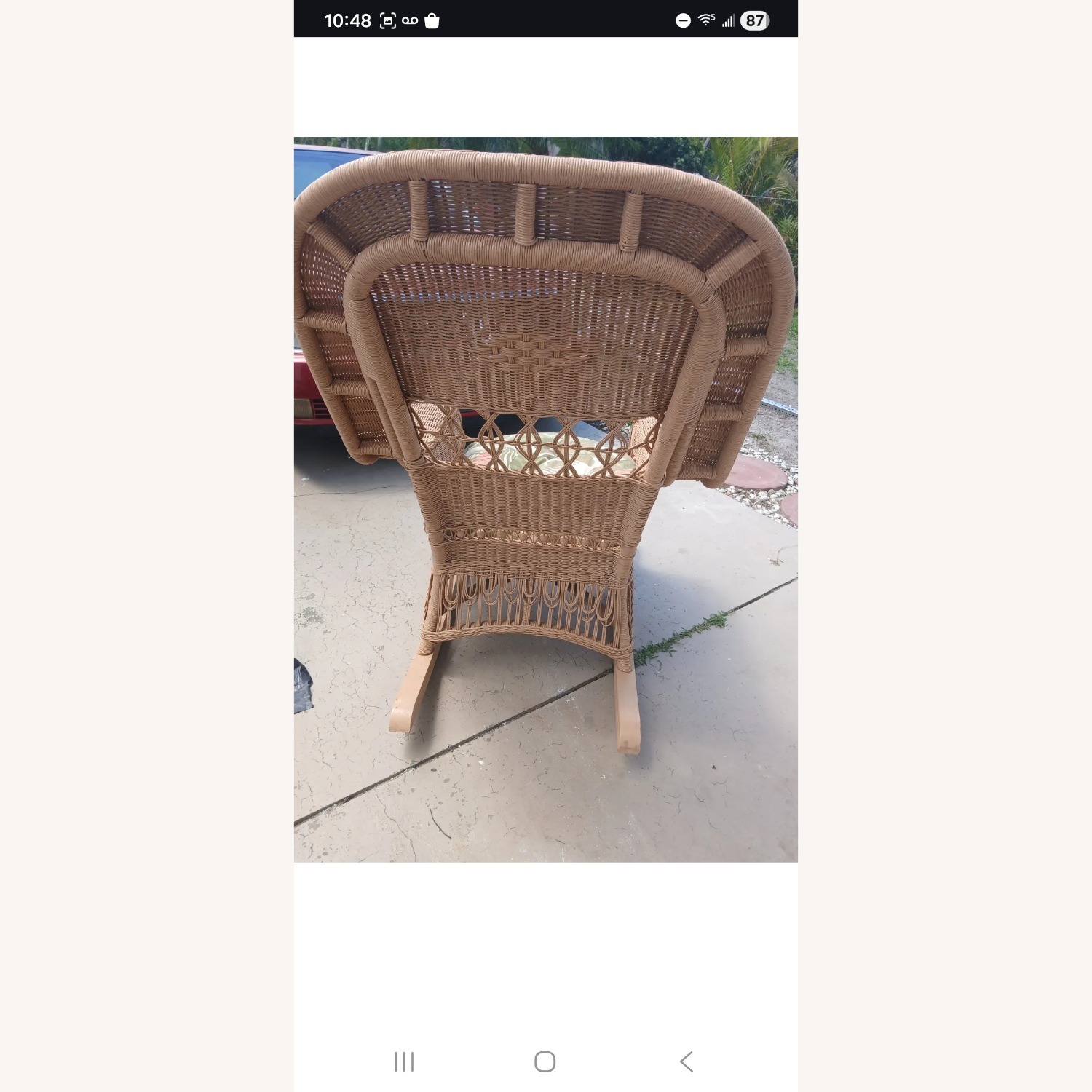 Drexel Rattan Rocking Chair Patio Furniture - image-5