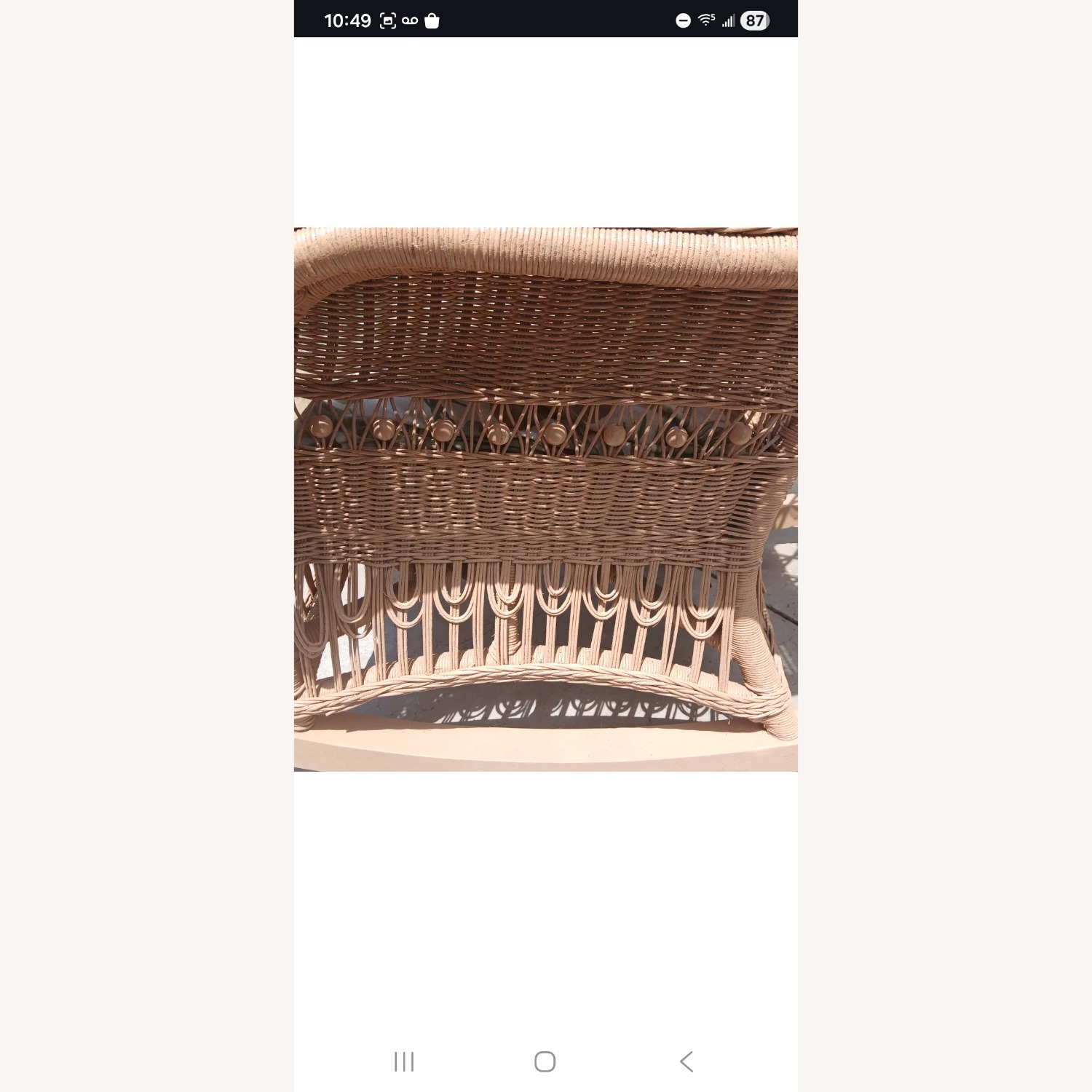 Drexel Rattan Rocking Chair Patio Furniture - image-3