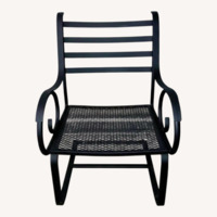 Woodard Wrought Iron Black Patio Furniture